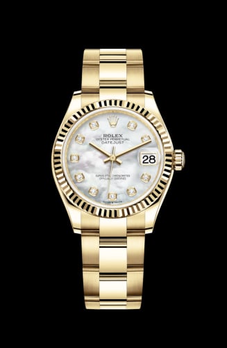 Rolex Datejust 31 Yellow Gold / Fluted / MOP / Oyster