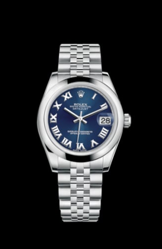 Rolex Datejust 31 Stainless Steel Domed / Jubilee / Blue Roman