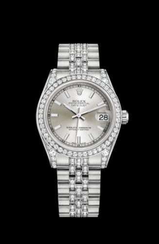 Rolex Datejust 31 White Gold Diamond / Jubilee Diamond / Silver