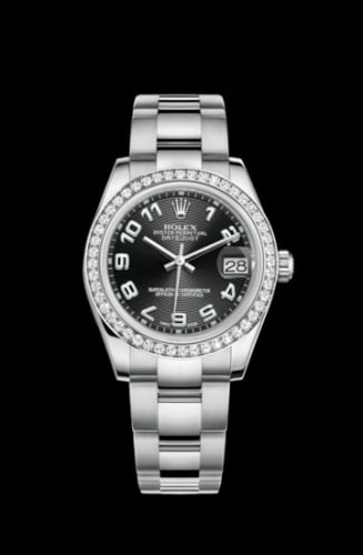 Rolex Datejust 31 Stainless Steel Diamond / Oyster / Black - Arabic