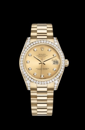Rolex Datejust 31 Yellow Gold Diamond / President / Champagne Diamond