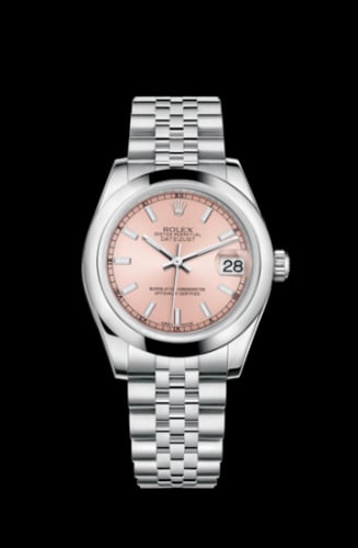 Rolex Datejust 31 Stainless Steel Domed / Jubilee / Pink