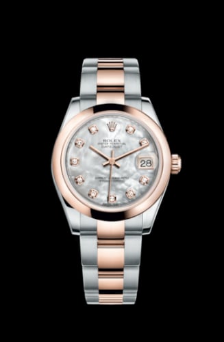 Rolex Datejust 31 Rolesor Everose Domed / Oyster / MOP