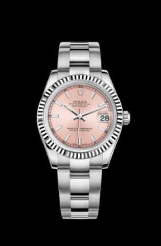 Rolex Datejust 31 Stainless Steel Fluted / Oyster / Pink