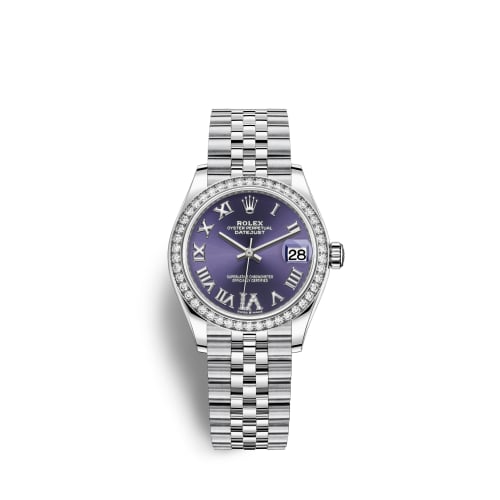 Rolex Datejust 31 Stainless Steel Diamond / Jubilee / Aubergine - Roman