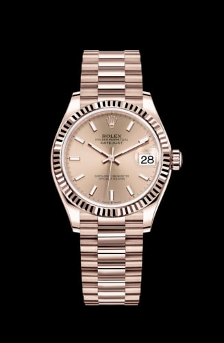 Rolex Datejust 31 Rose Gold / Fluted / Rose / President