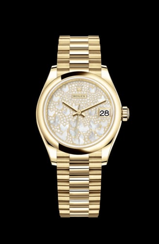 Rolex Datejust 31 Yellow Gold / Domed / Butterfly / President