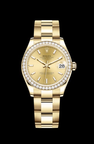 Rolex Datejust 31 Yellow Gold / Diamond / Champagne / Oyster