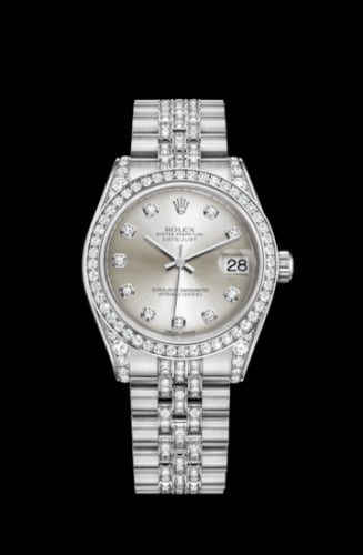 Rolex Datejust 31 White Gold Diamond / Jubilee Diamond / Silver Diamond