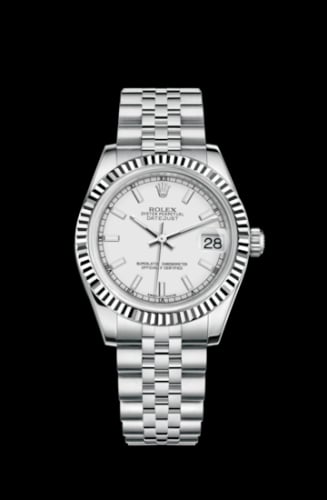 Rolex Datejust 31 Stainless Steel Fluted / Jubilee / White