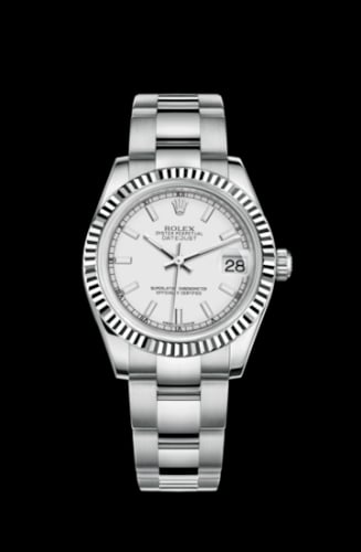 Rolex Datejust 31 Stainless Steel Fluted / Oyster / White