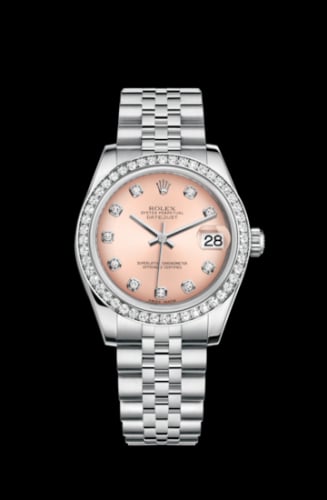 Rolex Datejust 31 Stainless Steel Diamond / Jubilee / Pink - Diamond