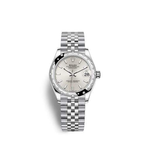 Rolex Datejust 31 Stainless Steel Domed Diamond / Jubilee / Silver