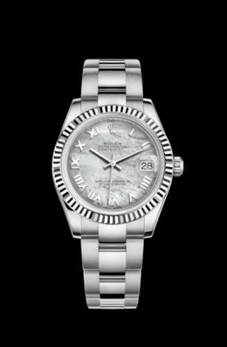 Rolex Datejust 31 Stainless Steel Fluted / Oyster / MOP - Roman