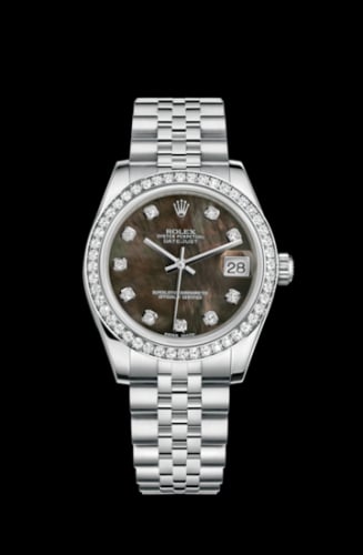 Rolex Datejust 31 Stainless Steel Diamond / Jubilee / Black MOP