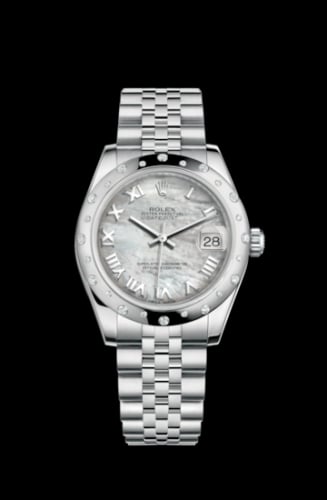 Rolex Datejust 31 Stainless Steel Domed Diamond / Jubilee / MOP - Roman