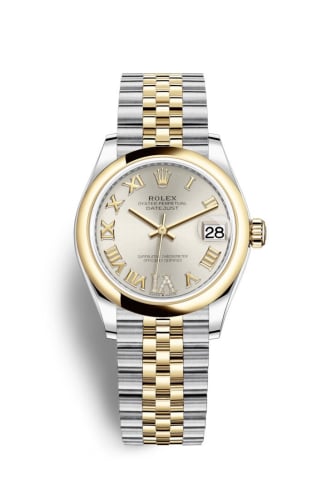 Rolex Datejust 31 Stainless Steel/ Yellow Gold / Domed / Silver - Roman / Jubilee