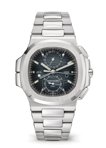 Patek Philippe Nautilus Travel Time Stainless Steel / Blue