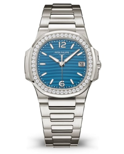 Patek Philippe Nautilus 7010 White Gold / Azure Blue