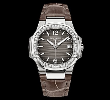 Patek Philippe Nautilus 7010 White Gold / Smoke Gray / Strap