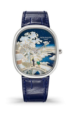 Patek Philippe Golden Ellipse 5738 Snow-Covered Landscape