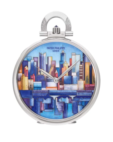 Patek Philippe Pocket Watch Lepine White Gold / Manhattan-Brooklyn