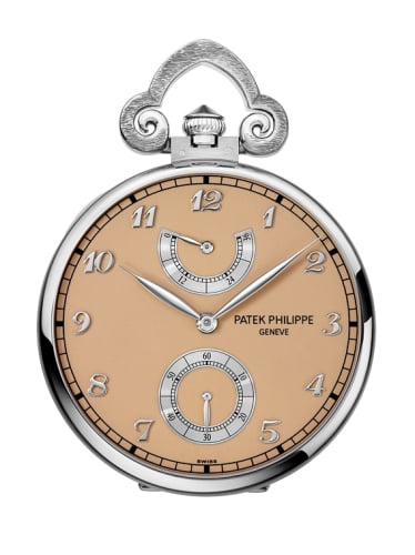 Patek Philippe Pocket Watch Lepine Power Reserve White Gold / Japanese Cherry