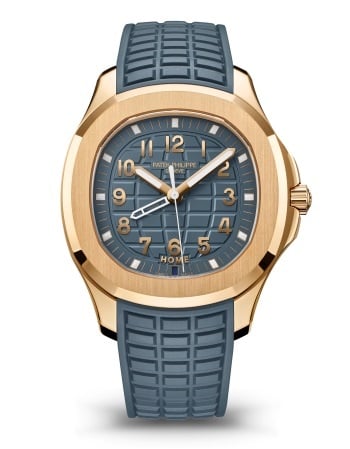 Patek Philippe Aquanaut Travel Time Rose Gold / Blue