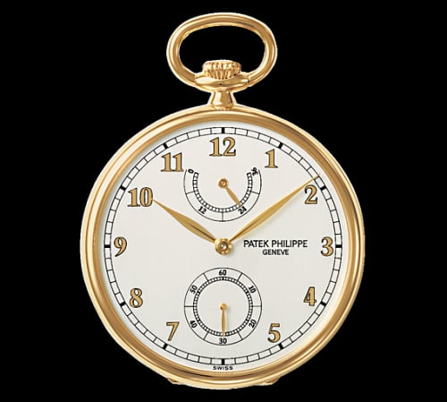 Patek Philippe Pocket Watch Lepine Power Reserve Yellow Gold / White