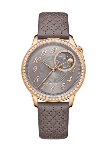 Vacheron Constantin Égérie Moonphase 37 Pink Gold - Diamond / Taupe