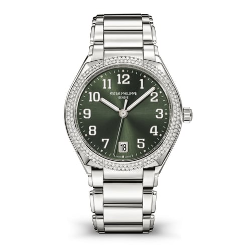 Patek Philippe Twenty-4 Automatic Stainless Steel / Diamond / Olive Green