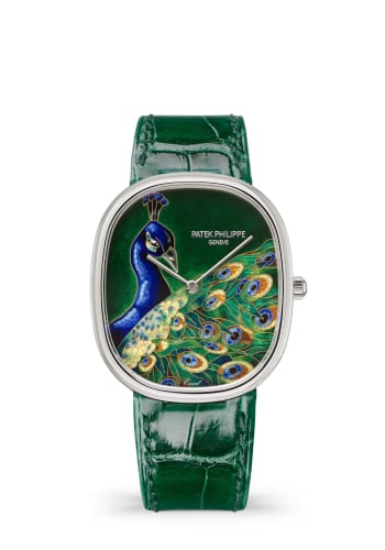 Patek Philippe Golden Ellipse 5738 White Gold / Blue Peacock