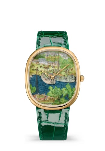 Patek Philippe Golden Ellipse 5738 Yellow Gold / Boats in the Port