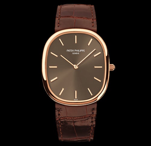 Patek Philippe Golden Ellipse 3738 Rose Gold / Brown