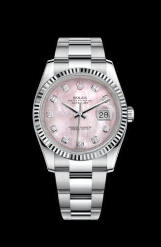 Rolex Datejust 36 Stainless Steel Fluted / Oyster / Pink MOP