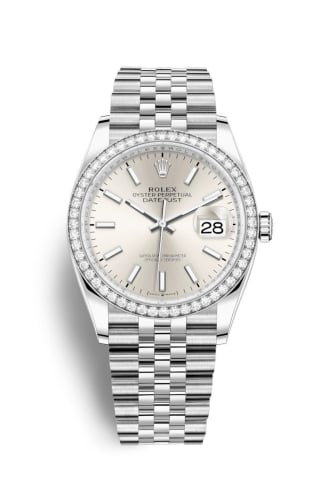 Rolex Datejust 36 Stainless Steel / Diamond / Silver / Jubilee