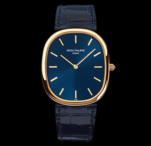 Patek Philippe Golden Ellipse 3738 Yellow Gold / Blue
