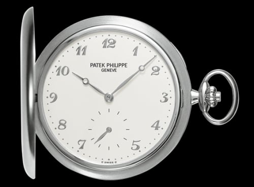 Patek Philippe Pocket Watch Savonette White Gold / Silver