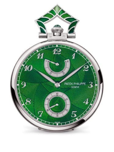 Patek Philippe Pocket Watch Lepine Power Reserve White Gold / Elephant in the Jungle