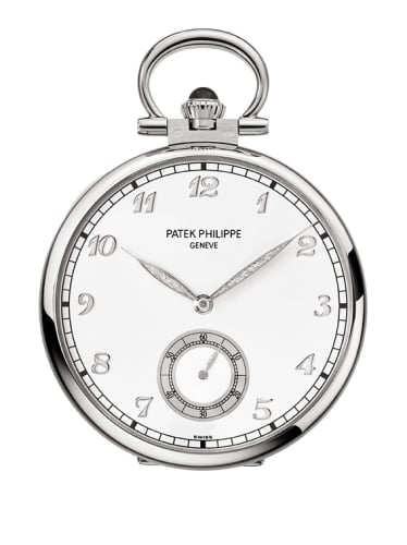 Patek Philippe Pocket Watch Lepine White Gold / Place du Molard