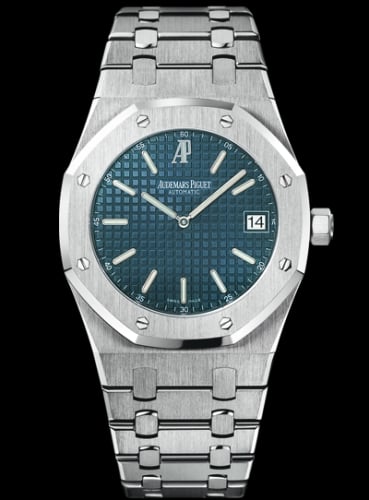 Audemars Piguet Royal Oak Extra-Thin Stainless Steel / Dark Blue