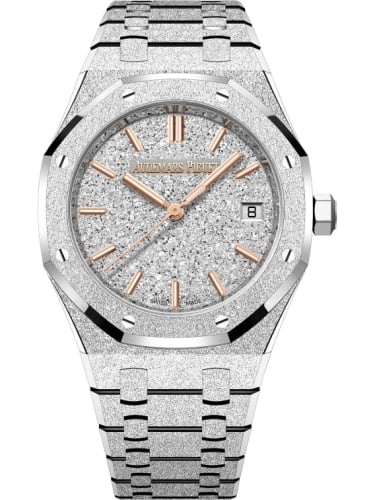Audemars Piguet Royal Oak Selfwinding 34 Frosted White Gold / Crystal Sand