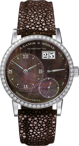 A. Lange & Söhne Kleine Lange 1 Soirée White Gold - Diamond / Brown MOP