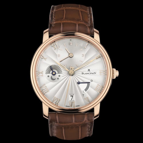 Blancpain Villeret Demi-Fuseau Horaire Demi-Savonette Red Gold / Opalin Flinque