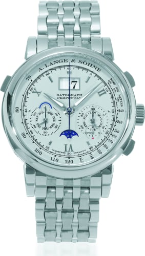A. Lange & Söhne Datograph Perpetual Platinum / Silver / Bracelet