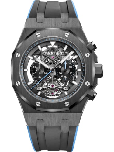 Audemars Piguet Royal Oak Tourbillon Chronograph Openworked Ceramic / Blue