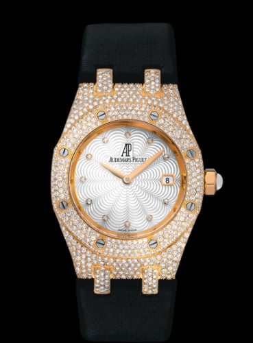 Audemars Piguet Royal Oak 67605 Pink Gold / Diamond / MOP / Strap