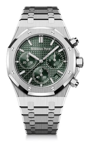Audemars Piguet Royal Oak Chronograph 41 Stainless Steel / Green / 50th Anniversary
