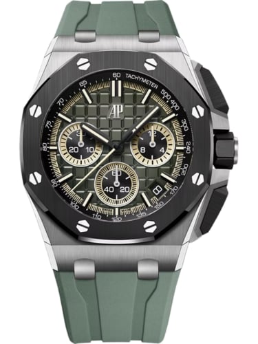 Audemars Piguet Royal Oak Offshore 43 Titanium - Ceramic / Smoked Green