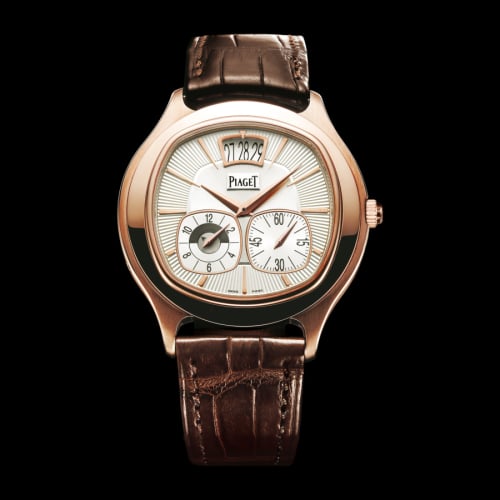 Piaget Emperador Coussin Dual Time Zone Pink Gold